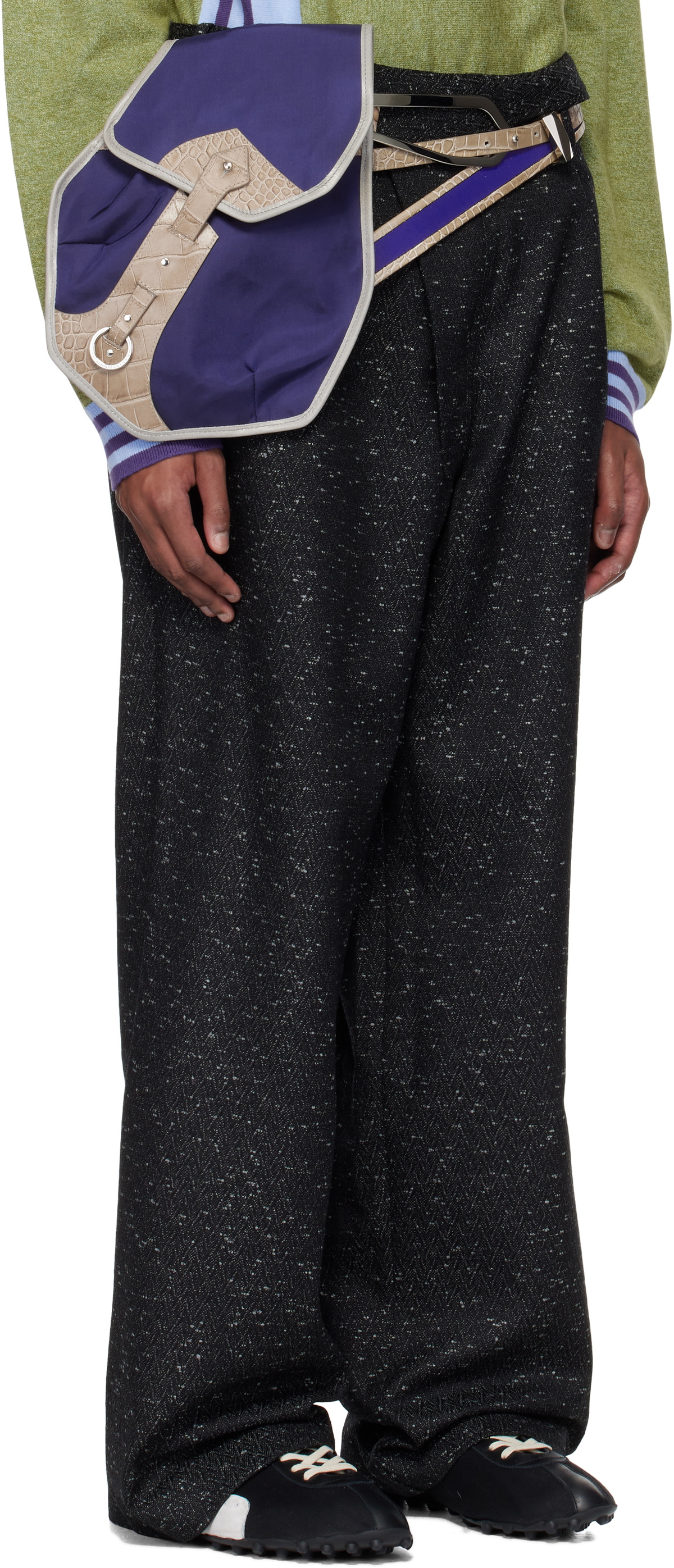 Kiko Kostadinov Black Navin Wide Trousers Kiko Kostadinov