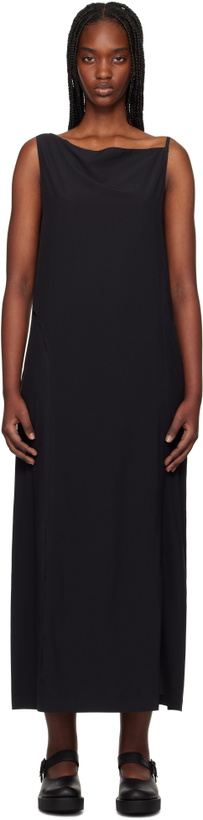 Photo: Y-3 Black Slit Maxi Dress
