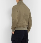 MAN 1924 - Cotton-Blend Twill Bomber Jacket - Green