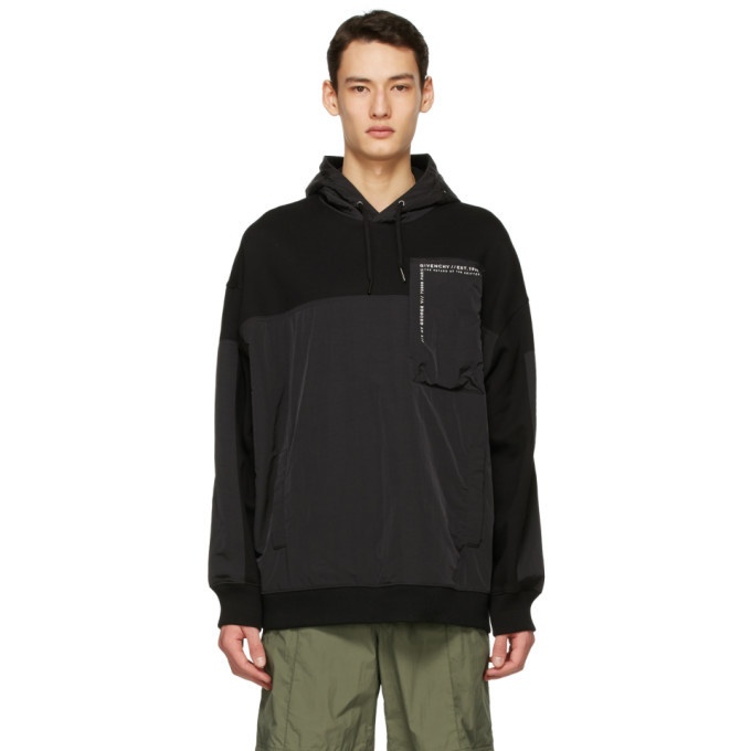 Photo: Givenchy Black Oversized Address Square Army Hoodie