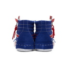 Vans Blue and Red Sk8-Hi Reissue Cap Sneakers