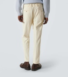 Herno Cotton and cashmere velvet slim pants