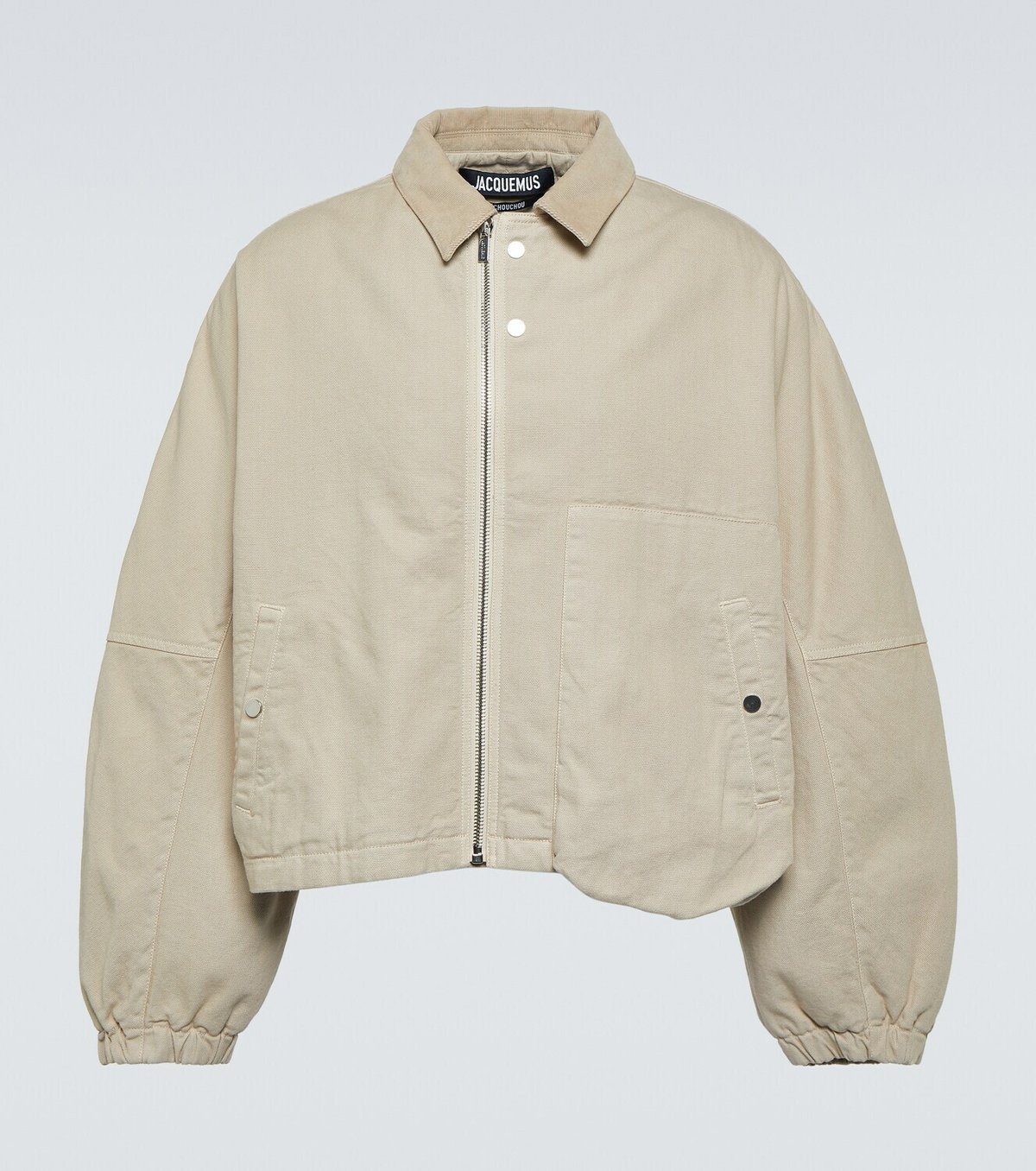 Jacquemus checked cotton jacket - White