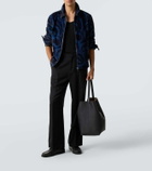 Etro Printed cotton velvet jacket