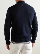 Canali - Slim-Fit Wool-Blend Zip-Up Sweater - Blue