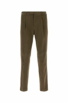 PT Torino Brown Stretch Cotton Pant