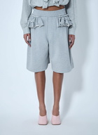 Dries Van Noten Knit Shorts with Frayed Pocket Details