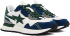 BAPE White & Navy Roadsta Express #2 Sneakers