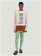 Acne Studios - Face Patch Tights in Green