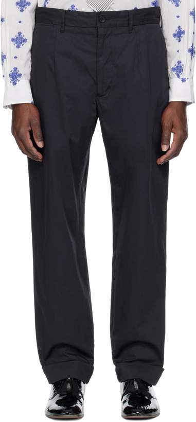 Photo: Engineered Garments Navy Andover Trousers