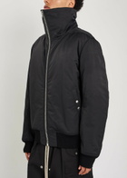 Rick Owens Dracuflight Nylon and Cotton-blend Bomber Jacket Black