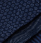 MARCOLIANI - Three-Pack Cotton-Blend Socks - Blue