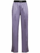 TOM FORD - Logo Silk Satin Pajama Pants