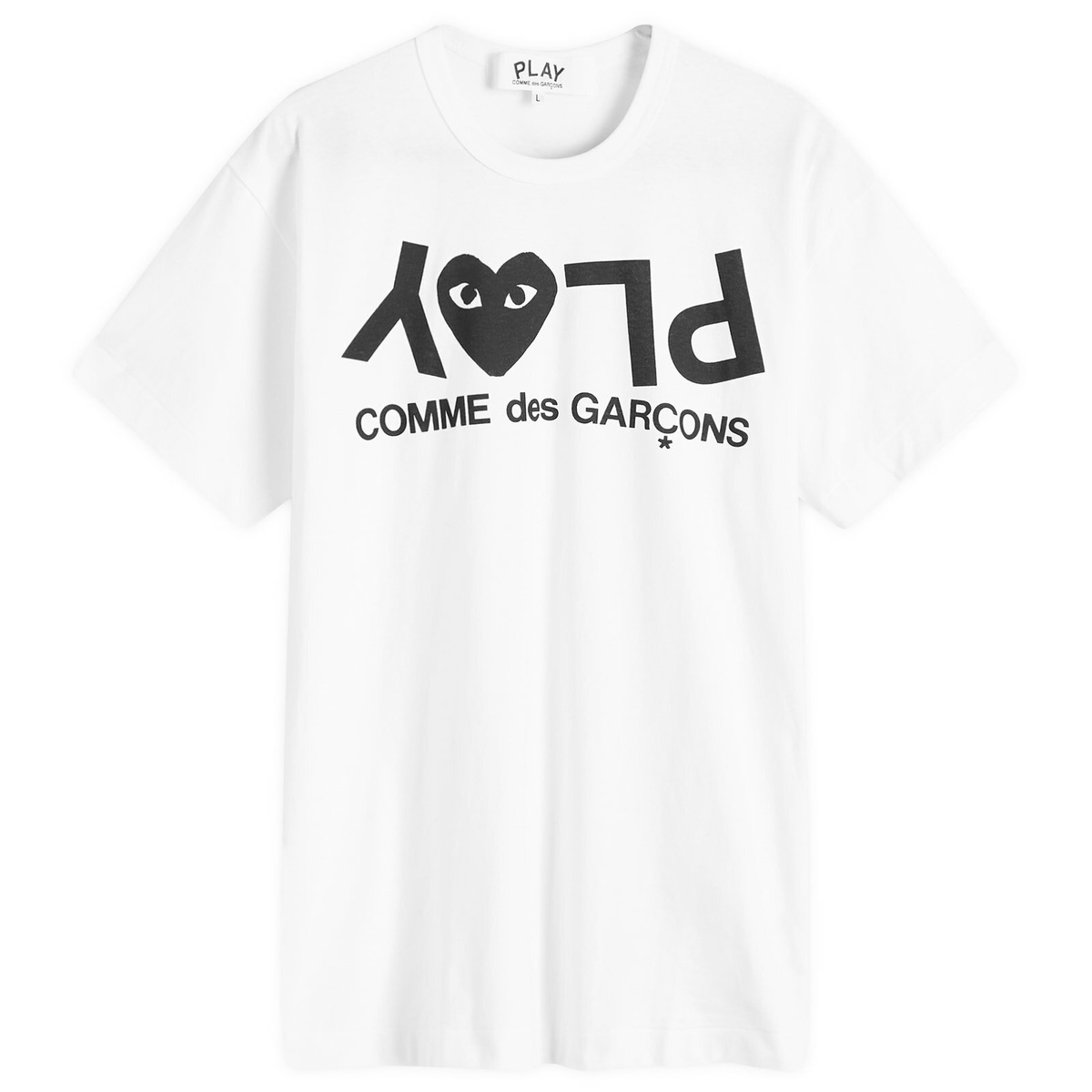 Comme des Garcons Play Red Heart Zip Back Print Track Top Comme des Garcons Play