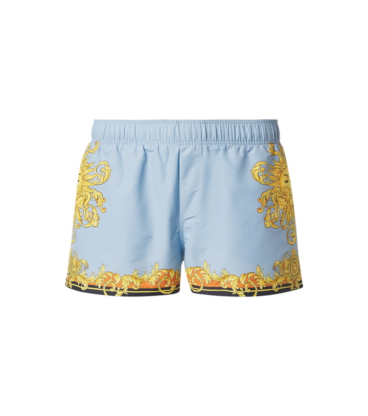 Photo: Versace Printed swim trunks
