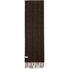 Paul Smith Multicolor Mixed Signature Stripe and Check Wool Scarf