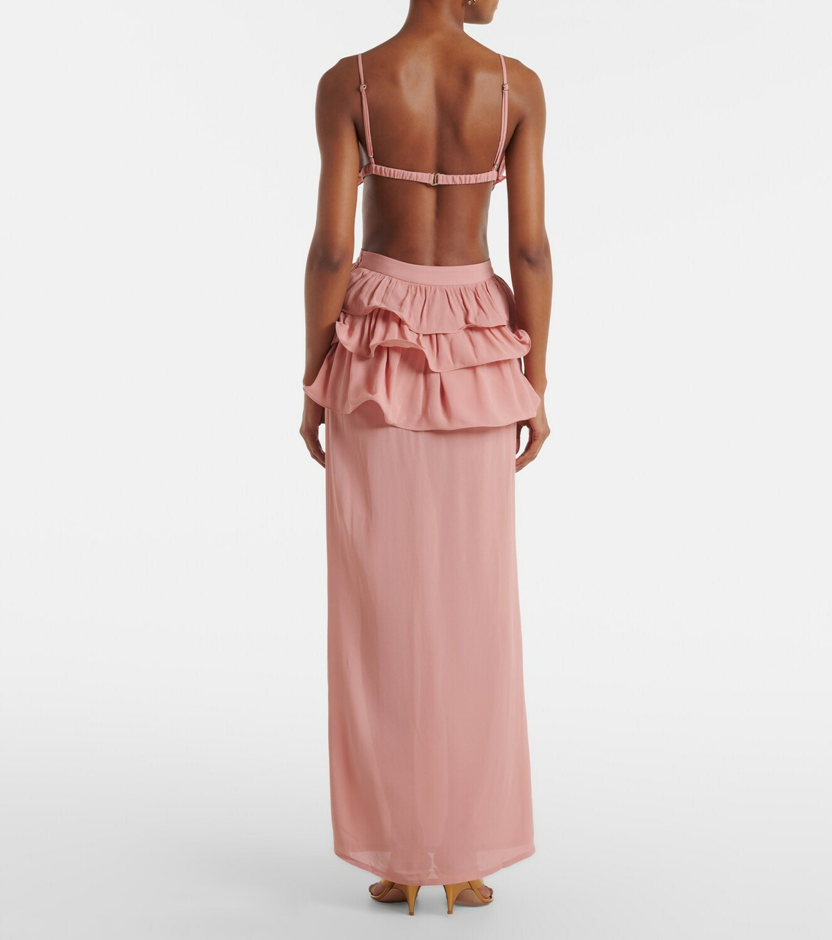 Adriana Degreas Ruffled maxi skirt