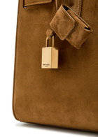 Saint Laurent Sac De Jour Suede top Handle bag - Orange - One Size