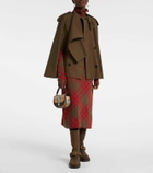 Burberry Double-breasted cotton cape