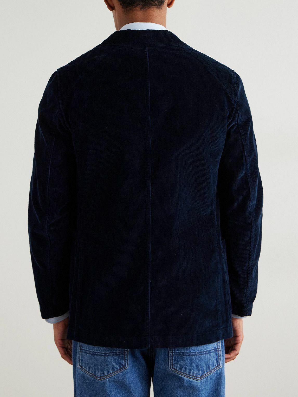 Drake's - Cotton-Corduroy Blazer - Blue