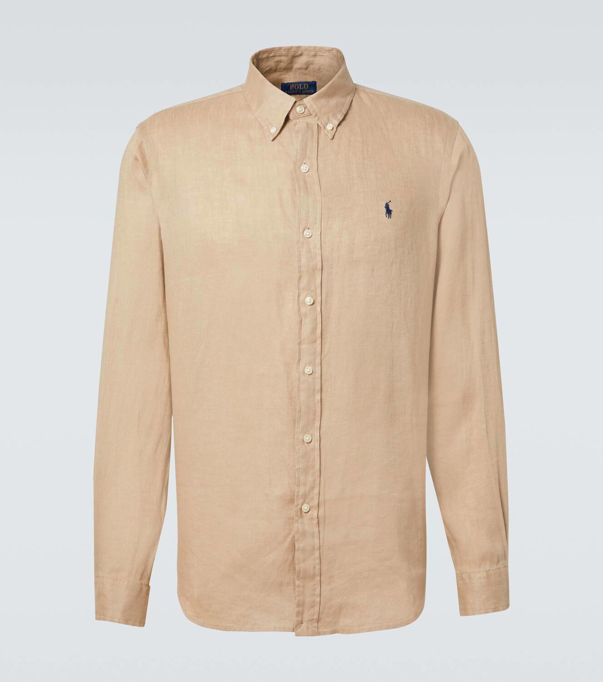 POLO RalphLauren リネン長袖シャツ　ベージュ Polo Ralph Lauren Linen Oxford shirt Polo Ralph Lauren