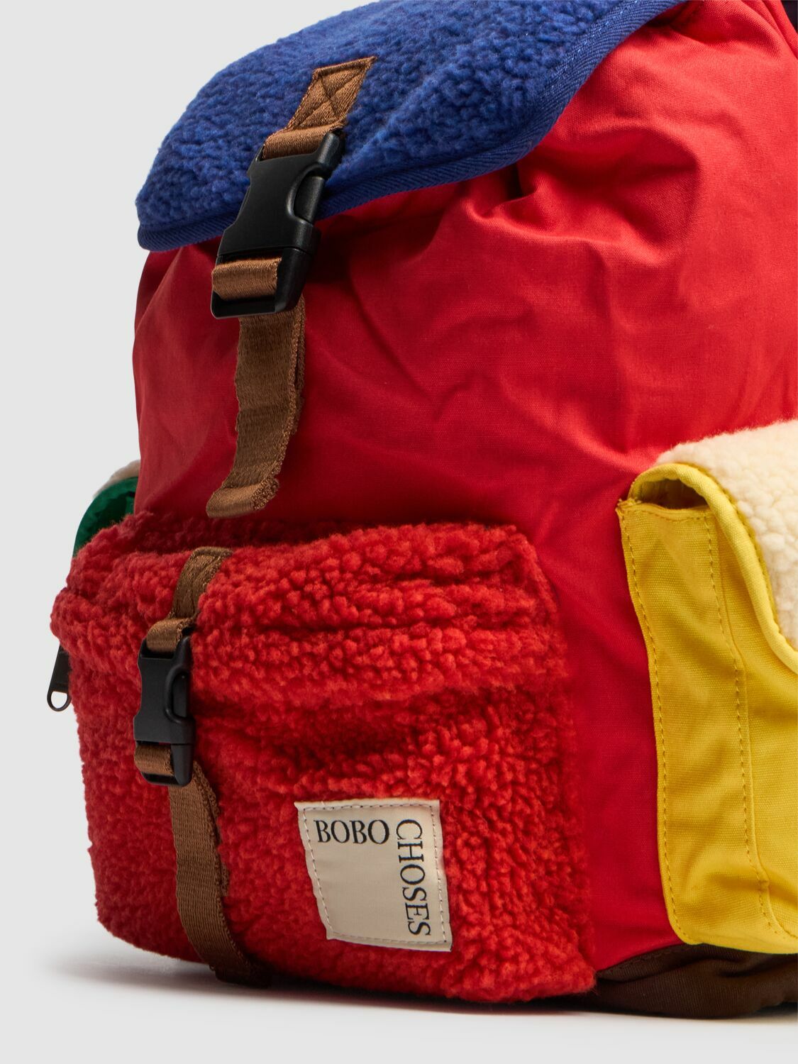 BOBO CHOSES Color Block Organic Cotton Backpack