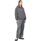 Y-3 Gray Velvet Corduroy Track Pants