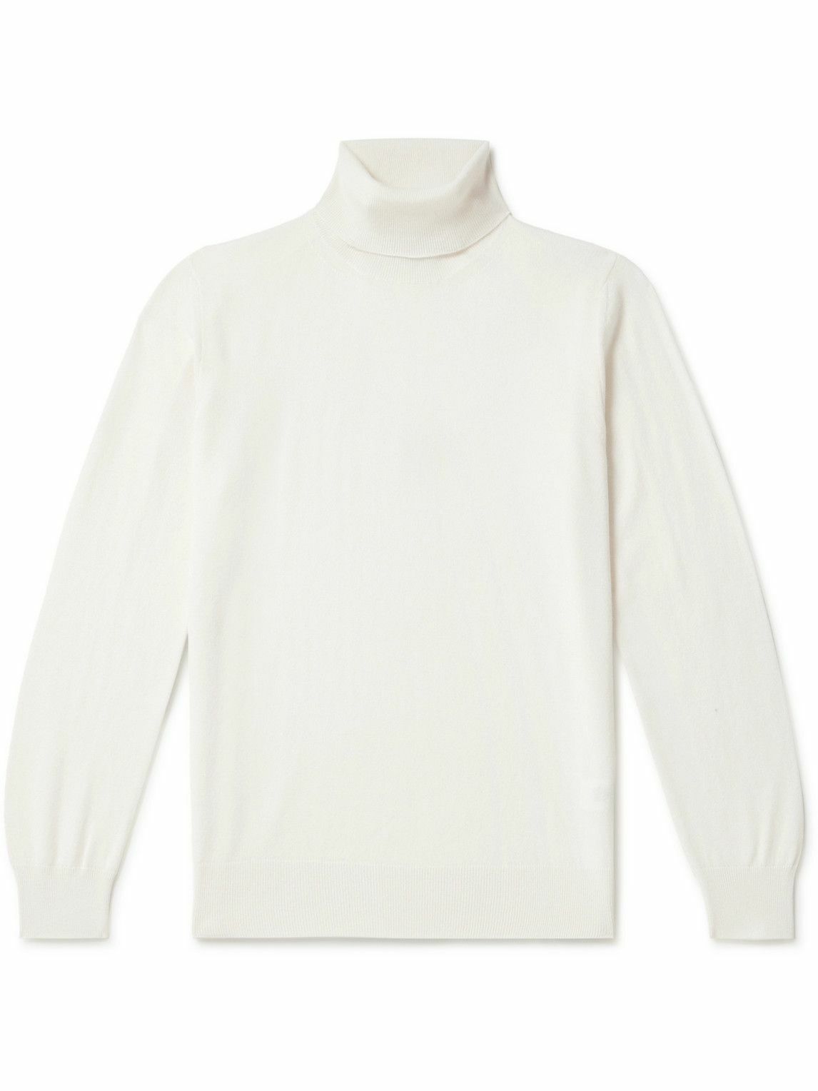 Canali - Slim-Fit Cashmere Rollneck Sweater - White Canali