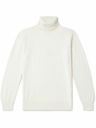 Canali - Slim-Fit Cashmere Rollneck Sweater - White