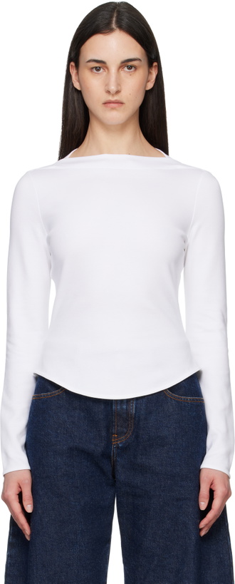 Photo: ALAÏA White Cotton T-shirt