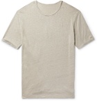 Hartford - Slub Linen T-Shirt - Brown