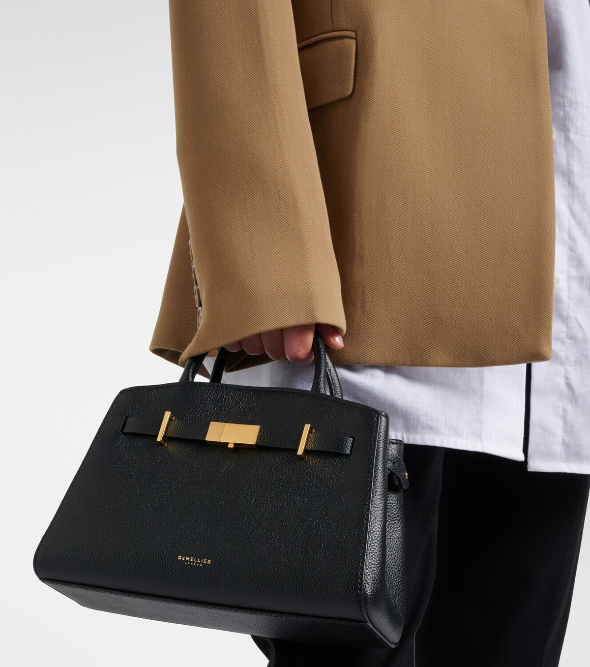 DeMellier Hudson Small leather top-handle bag