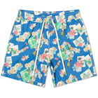 Hartford Postcard Print Swim Short