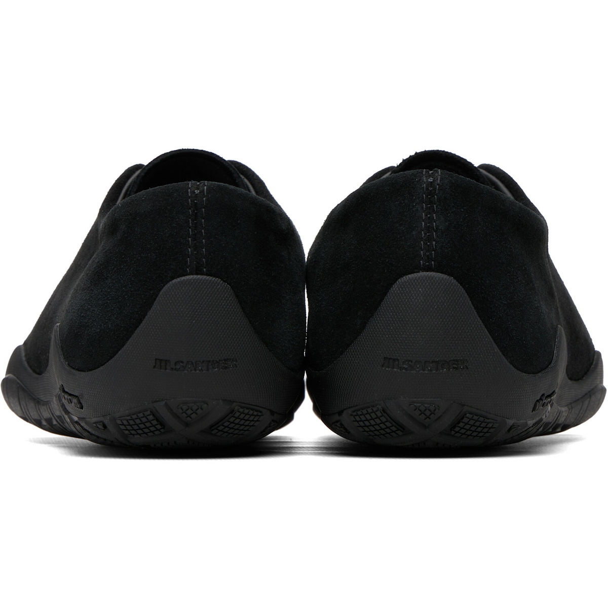 Jil Sander Black Elbe Lace-Up Sneakers