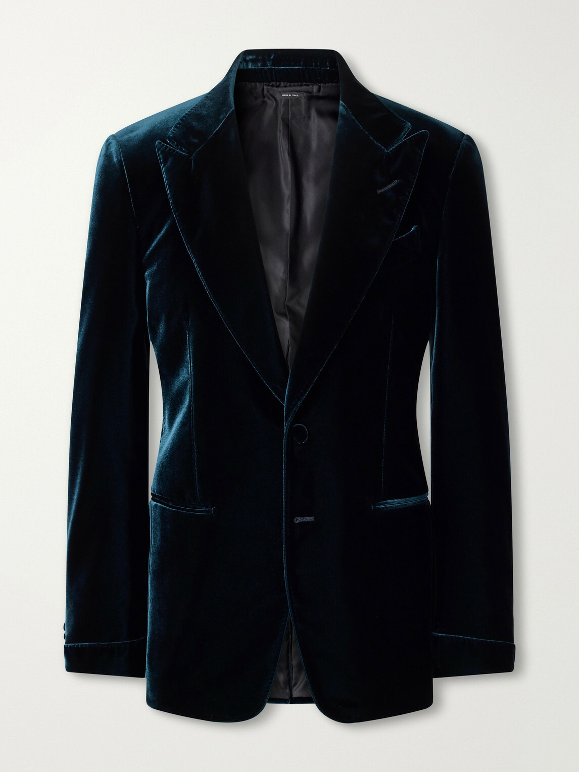 TOM FORD - Shelton Velvet Tuxedo Jacket - Green