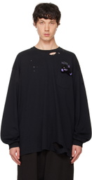 doublet Black With 'My Friend' Long Sleeve T-Shirt