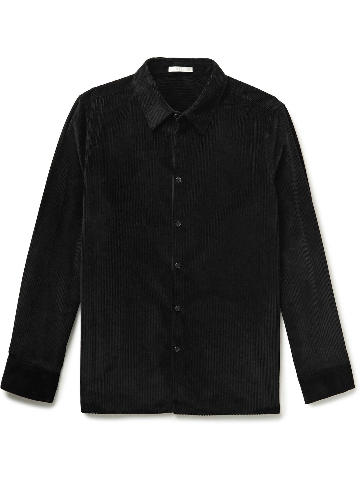 The Row - Beto Wool-Corduroy Shirt - Black The Row