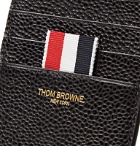 Thom Browne - Pebble-Grain Leather Zip-Around Cardholder - Black