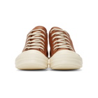 Rick Owens Brown Low Sneakers