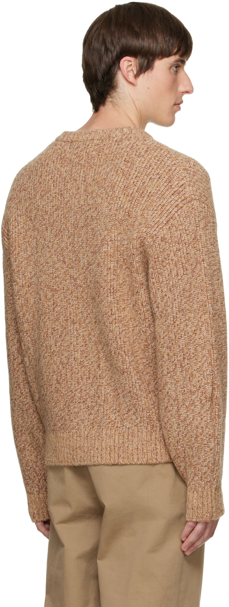 Solid Homme Beige Wool Button Cardigan