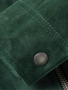 TOM FORD - Suede Blouson Jacket - Green