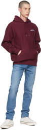 Cowgirl Blue Co Burgundy Script Hoodie