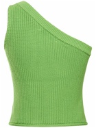 SIMON MILLER - Zen One Shoulder Cotton Knit Top