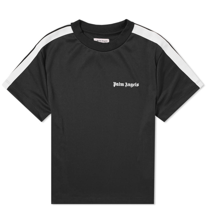 Photo: Palm Angels Track Taping Tee Black & White