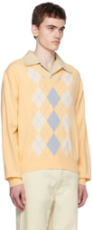 Dunst Yellow Argyle Sweater