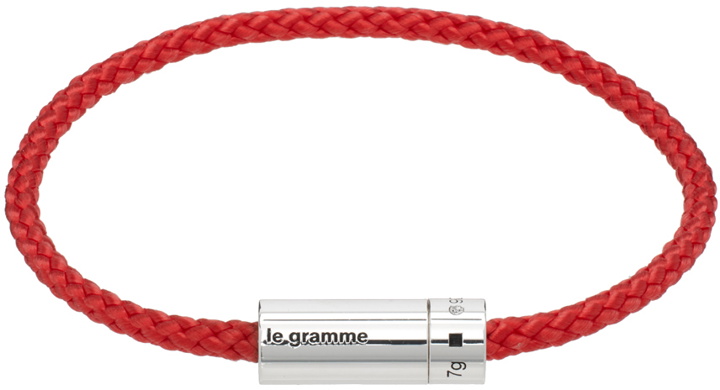 Photo: Le Gramme Red Nato Cable 'Le 7g' Bracelet