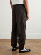 Kaptain Sunshine - Tapered Crinkled-Shell Trousers - Brown