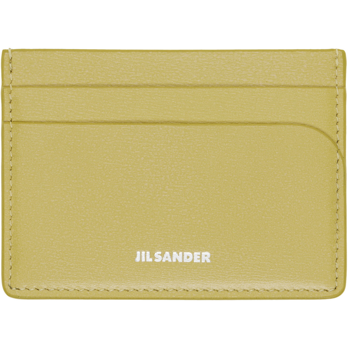 Jil Sander Green Curve Card Holder