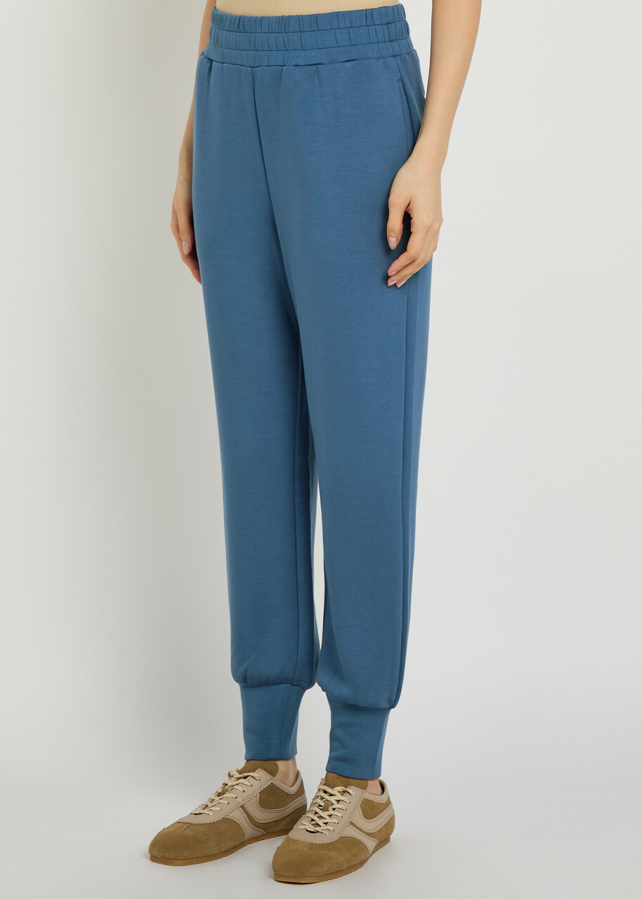 Varley The Slim Cuff 27.5 Stretch-jersey Sweatpants Blue