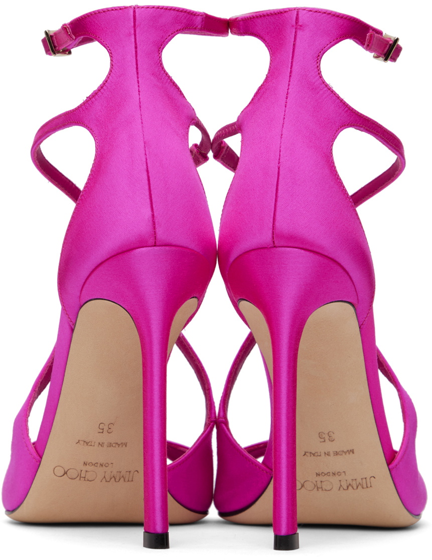 Jimmy Choo Pink Azia 100 Heeled Sandals Jimmy Choo